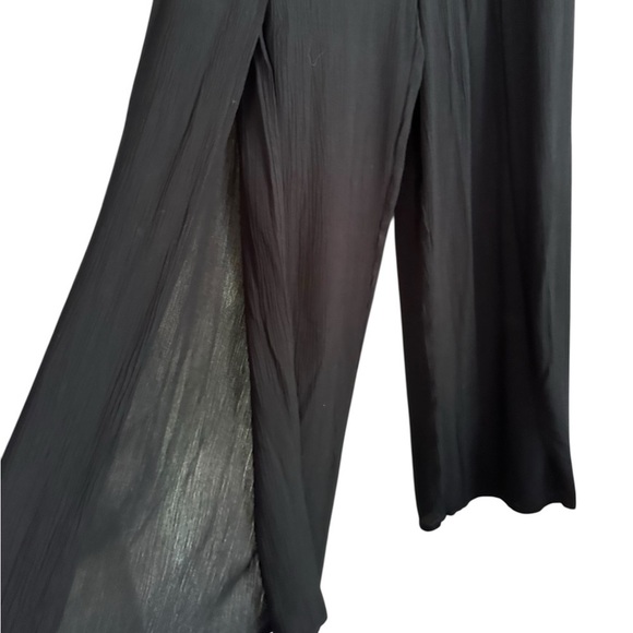 Black Maxi Wide Leg Pants for Casual Wear - Picture 6 of 17